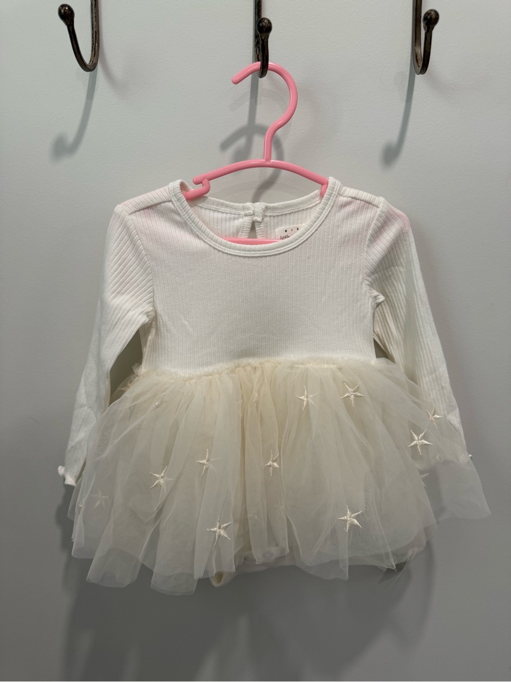 NWT Rise Little Earthling Cream Tulle Star Ballet Dress